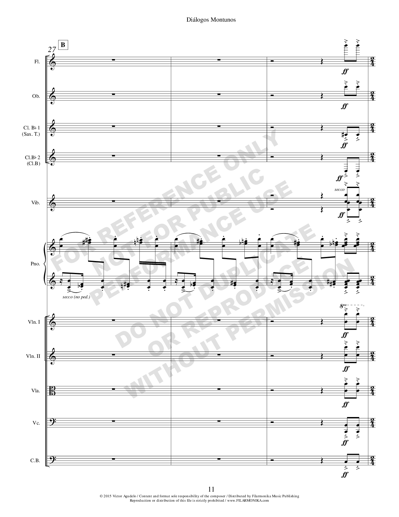 Diálogos montunos, for piano and orchestra