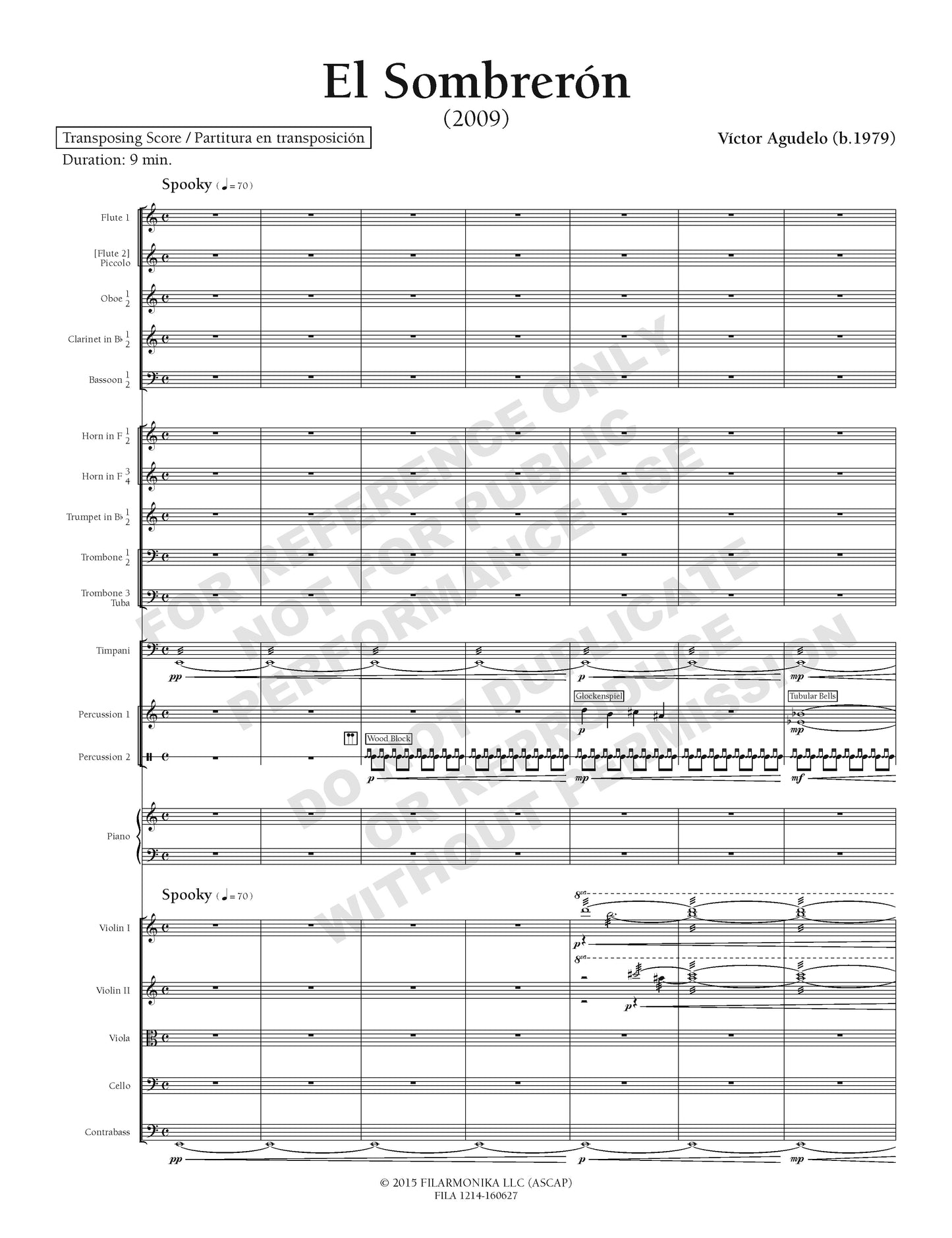 El Sombrerón, for orchestra