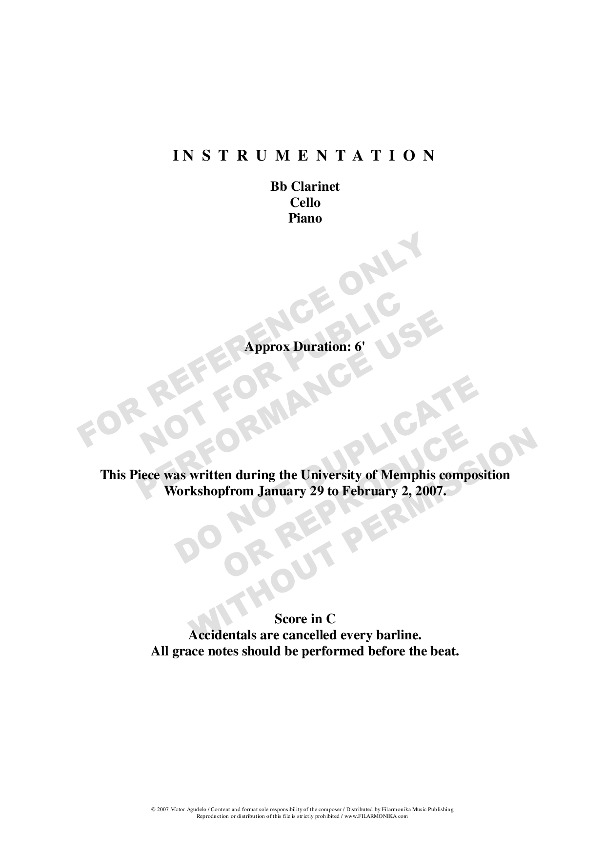 Grand prix, for clarinet, cello, and piano