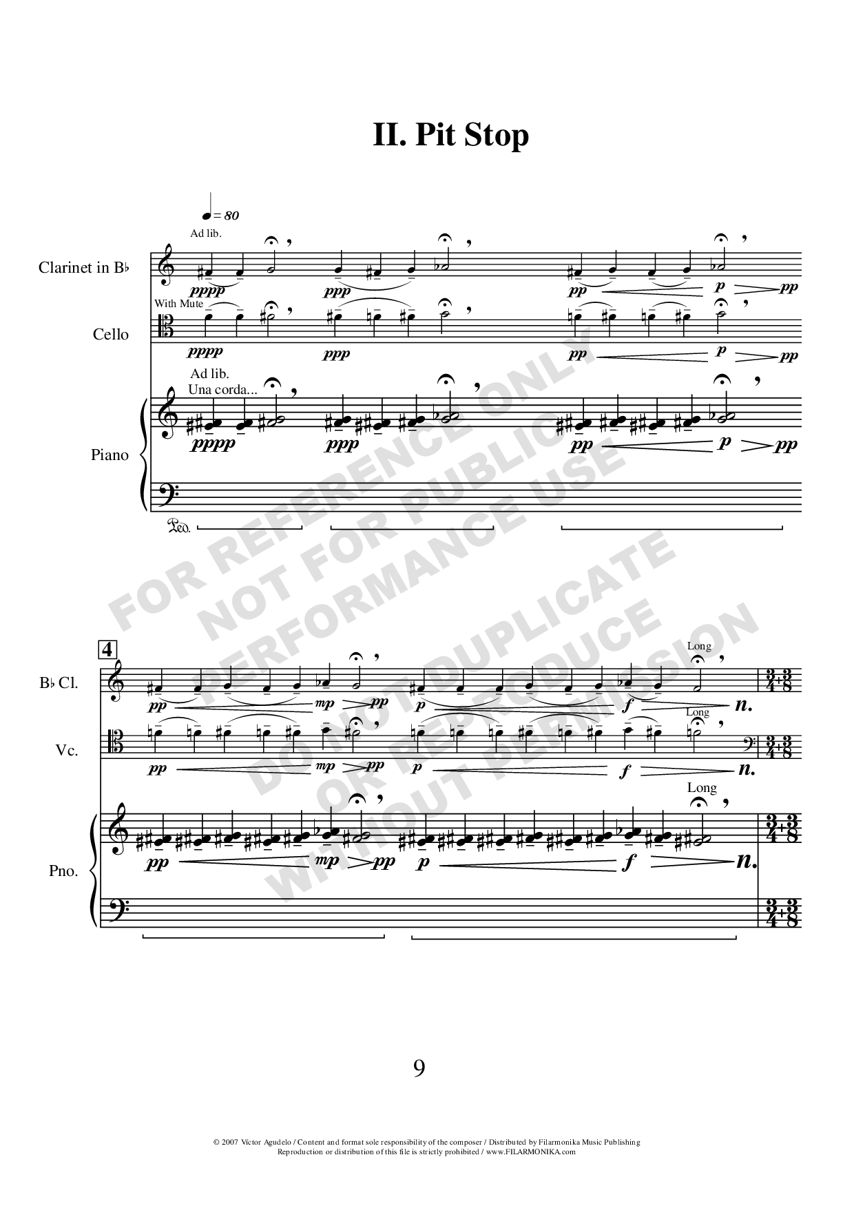 Grand prix, for clarinet, cello, and piano