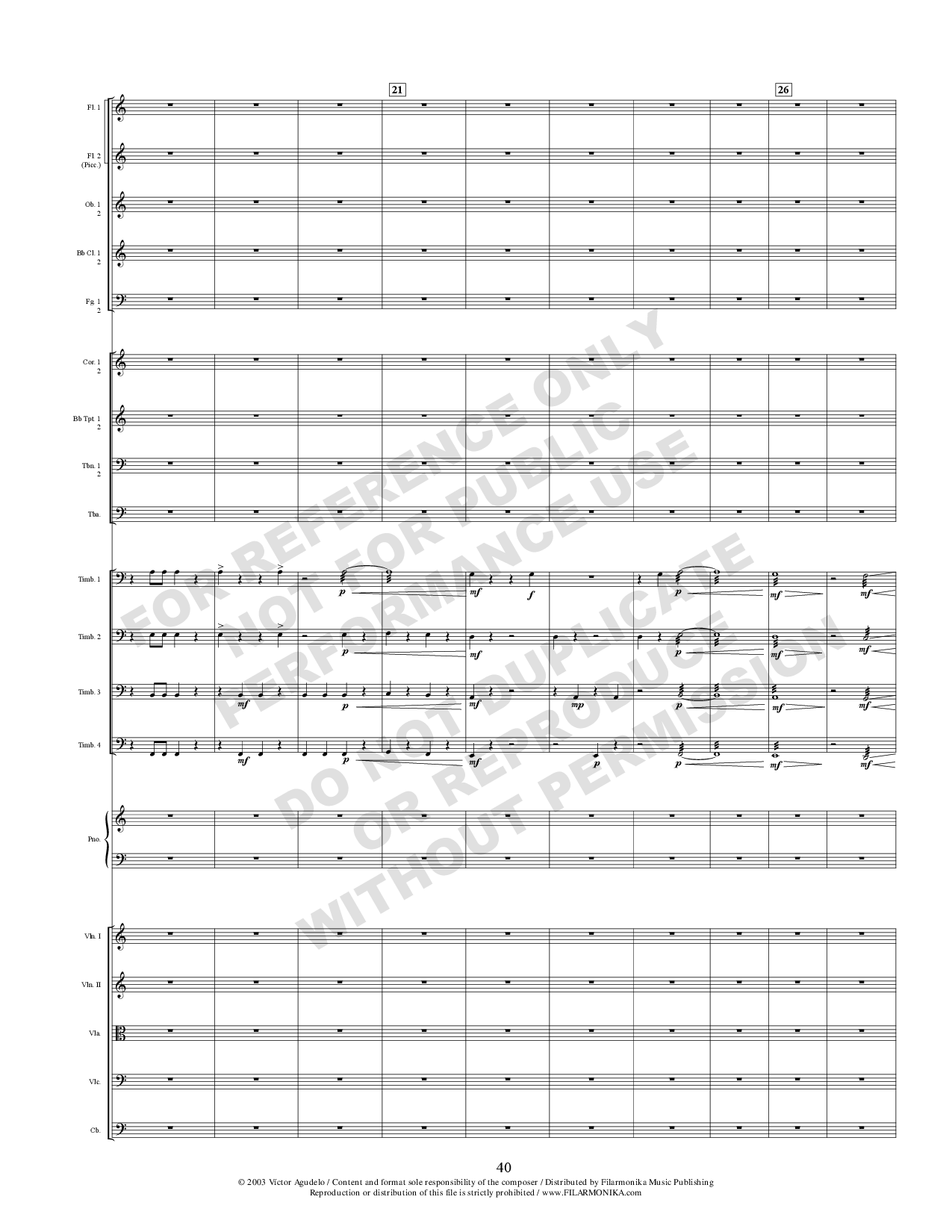 Las cuatro chalupas, for orchestra