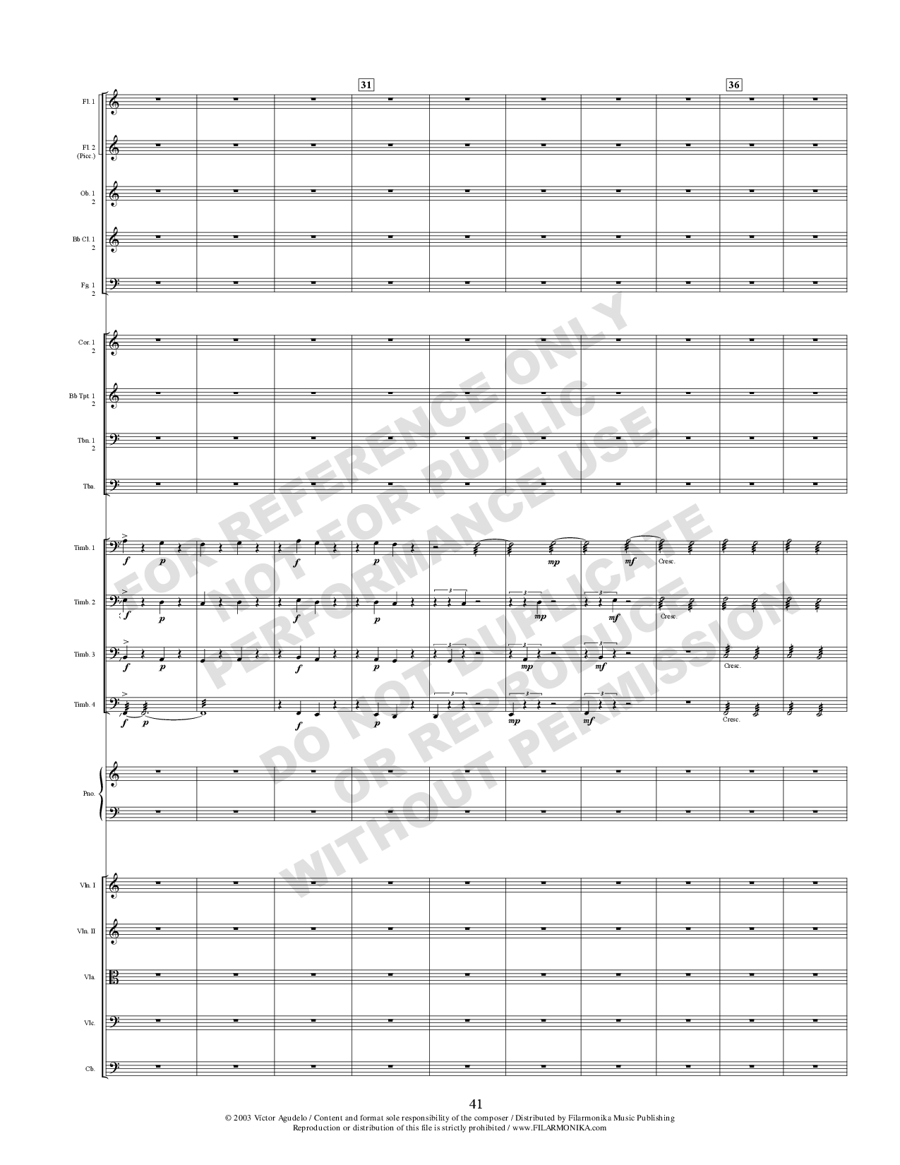 Las cuatro chalupas, for orchestra