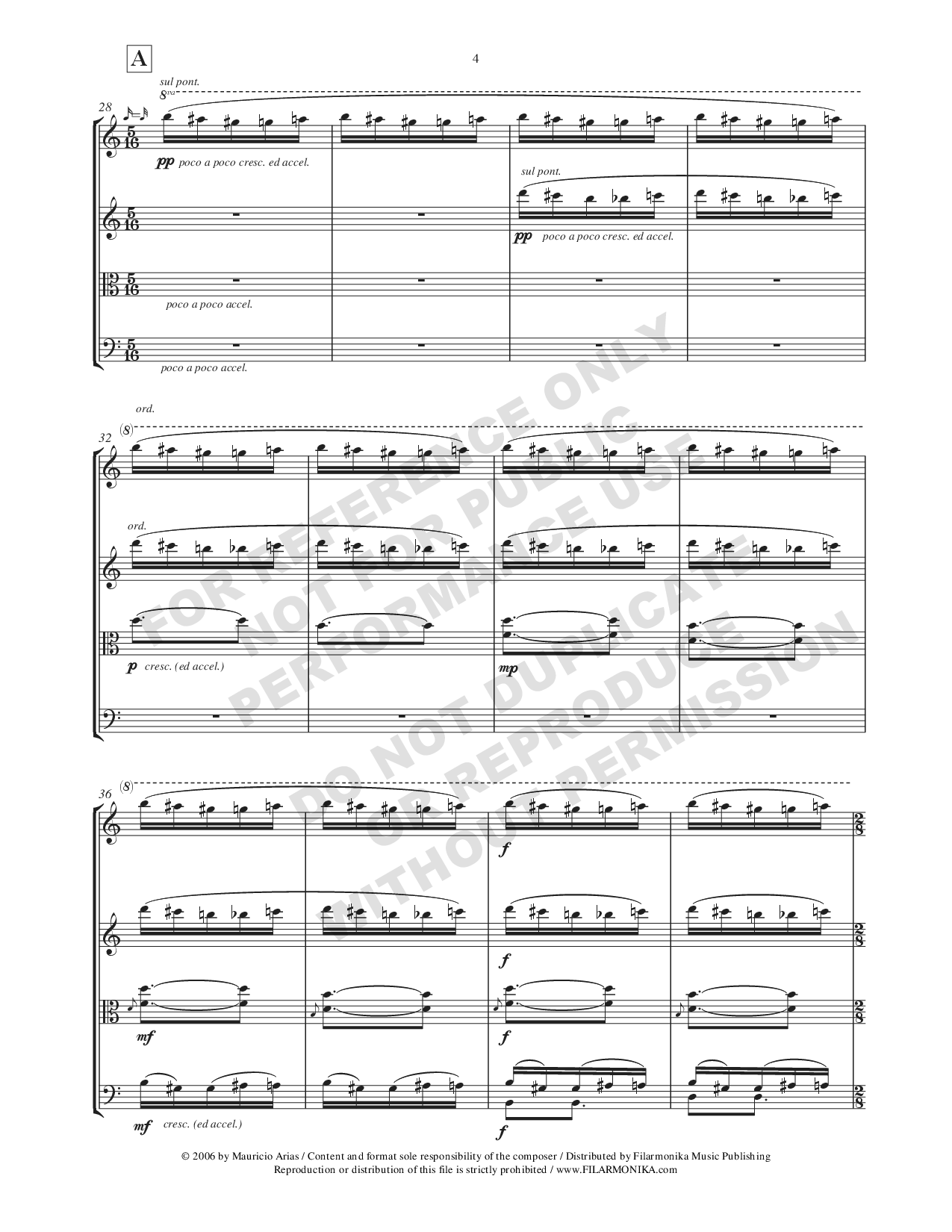 Dynamo, for string quartet