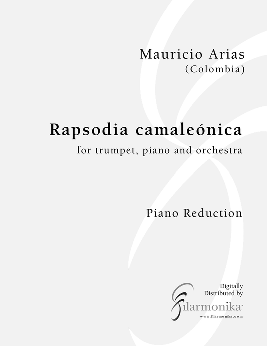 Rapsodia camaleónica, for trumpet and 2 pianos (Reduction)