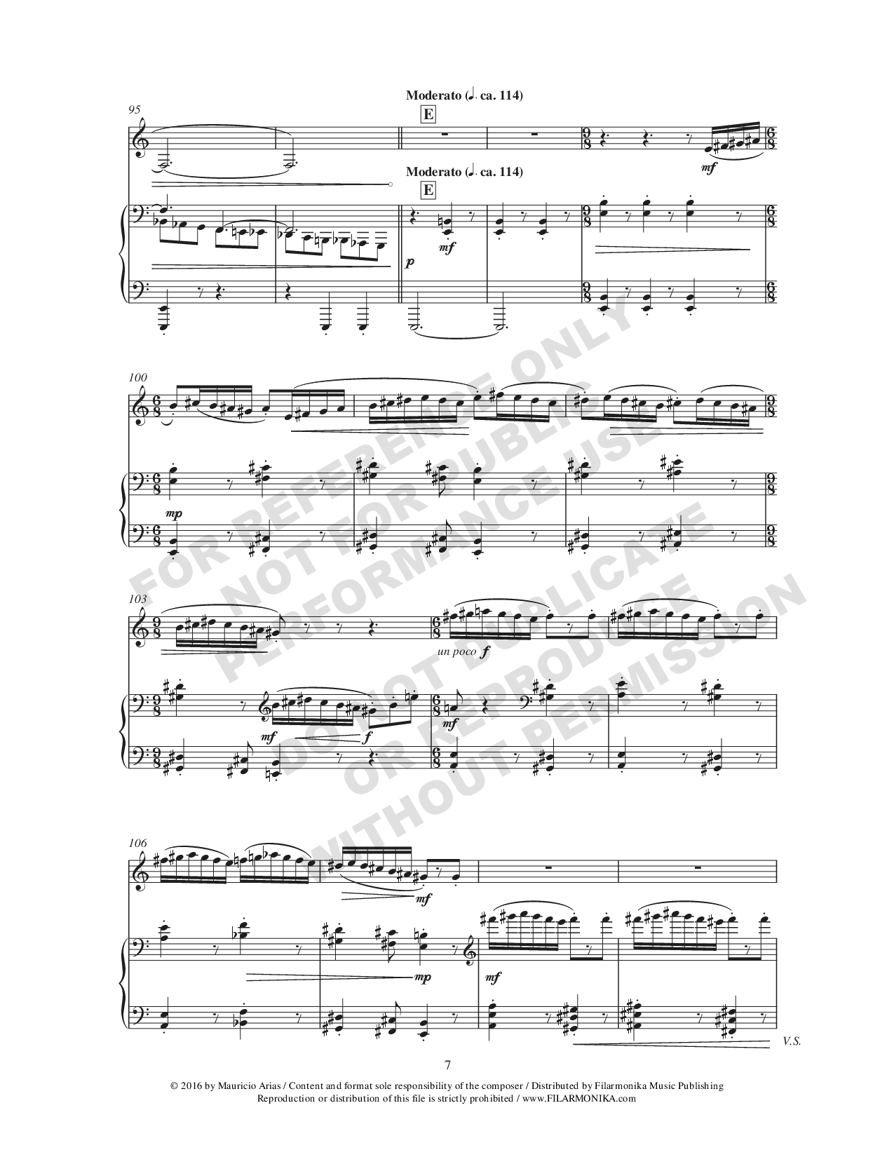 Variaciones fantásticas sobre 'La guaneña', for trumpet and piano (Reduction)