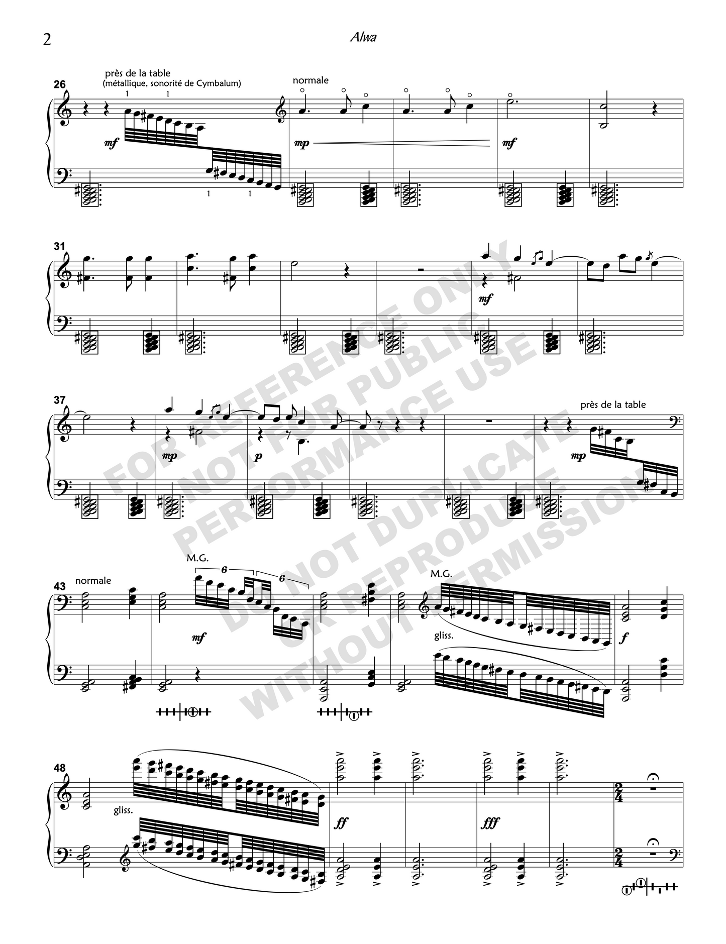 Alwa, for harp