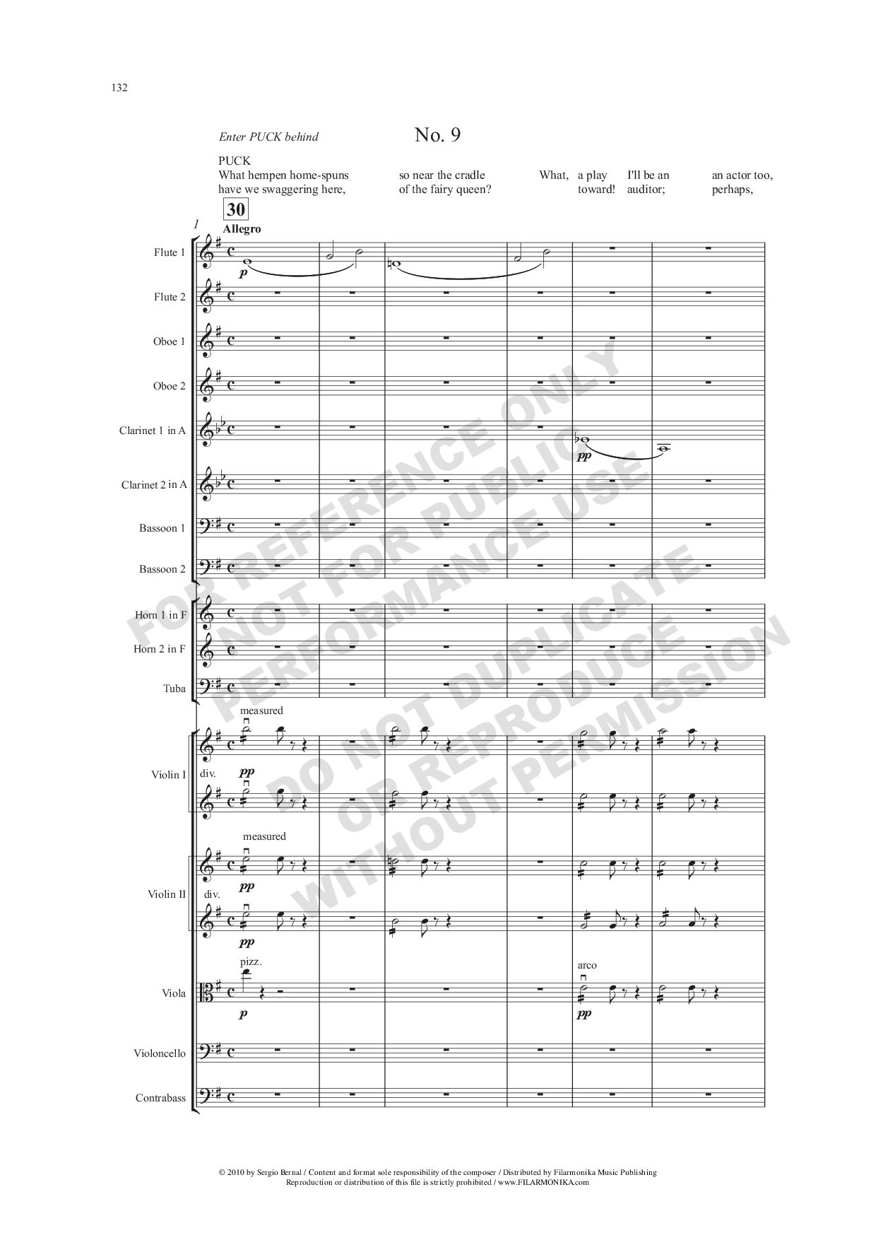 Adaptation of A "Midsummer Night's Dream", for orchestra