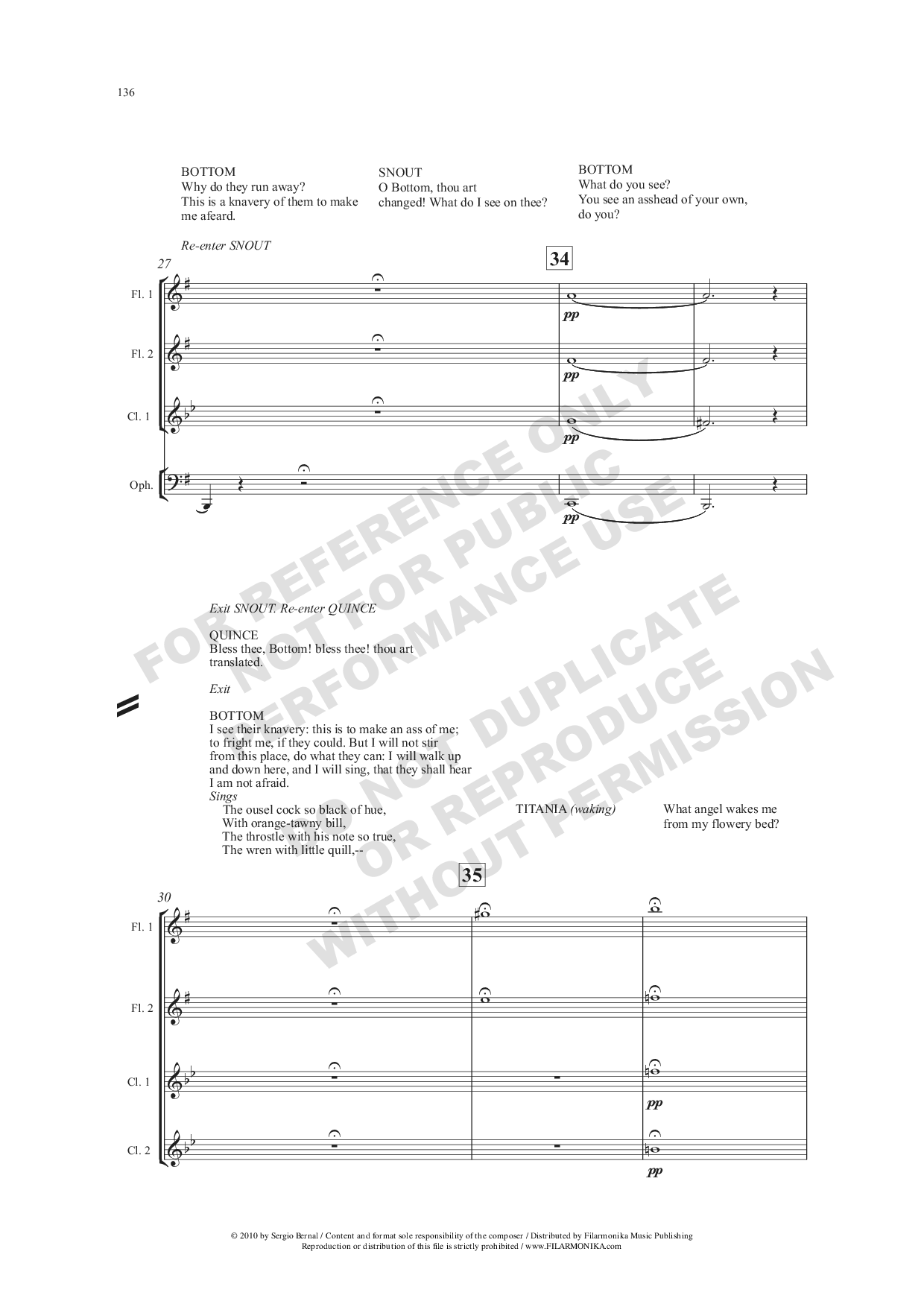 Adaptation of A "Midsummer Night's Dream", for orchestra