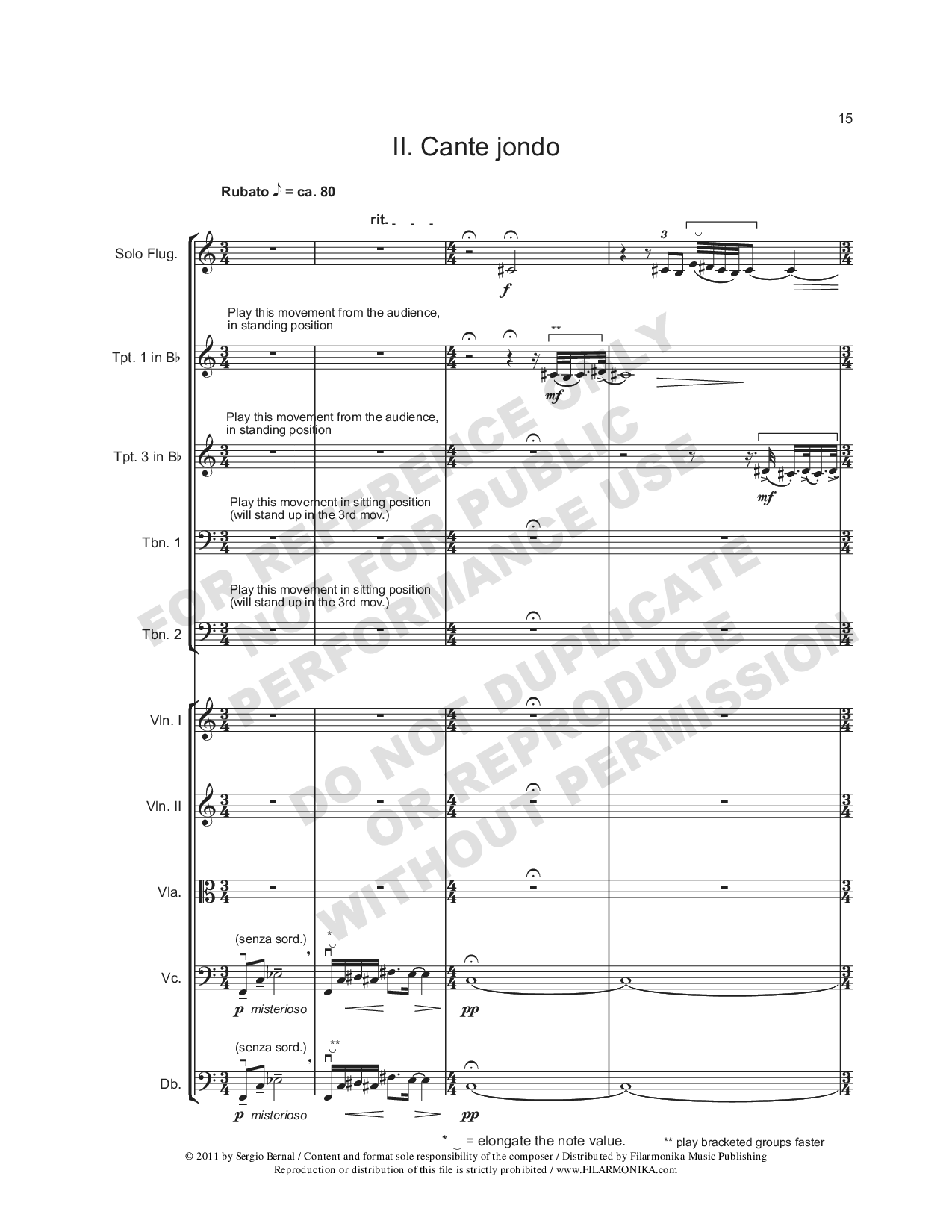 Andares, for trumpet and orchestra
