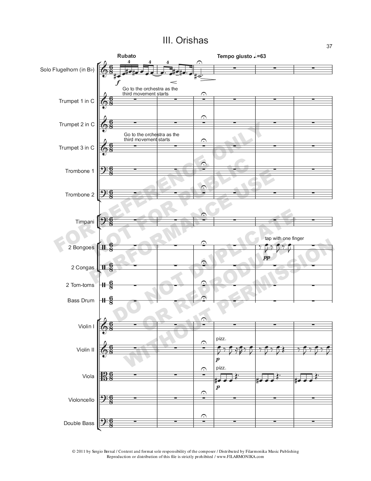 Andares, for trumpet and orchestra