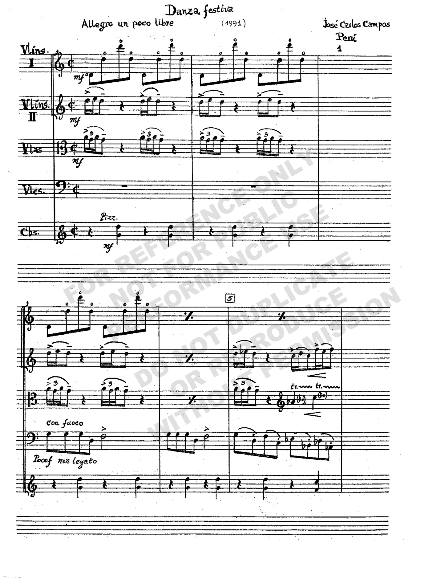 Díptico, for string orchestra