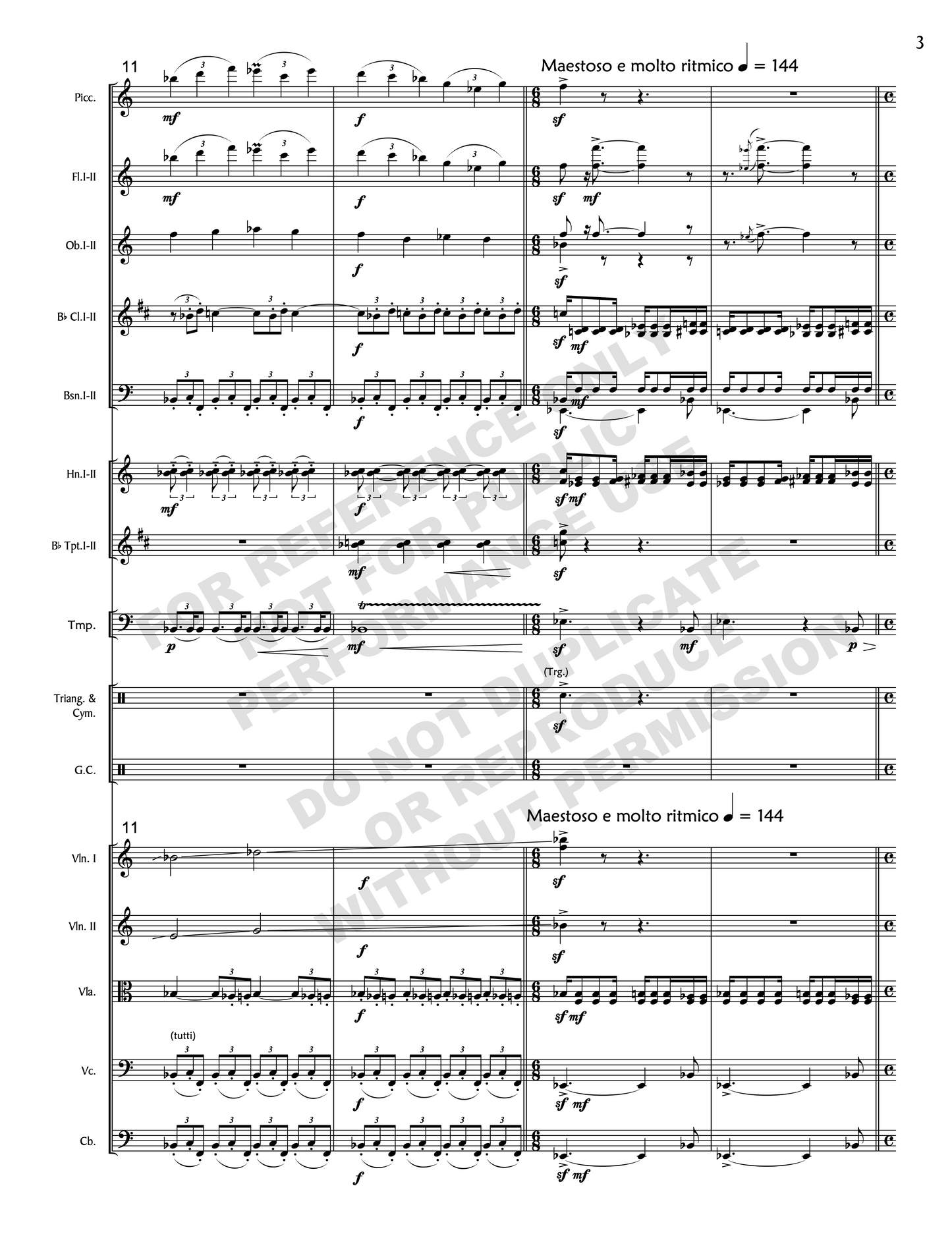 Danza rústica, for orchestra
