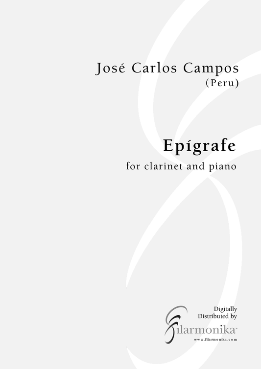 Epígrafe, for clarinet and piano