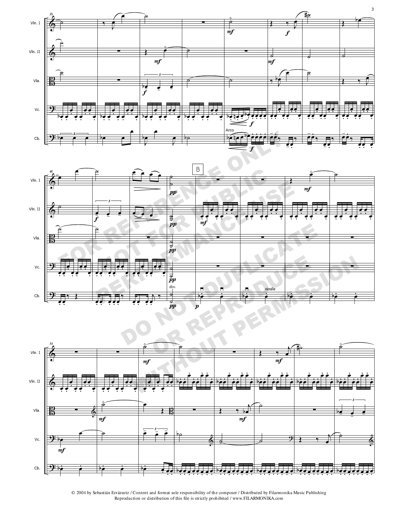 Siete proposiciones sensibles pero sensatas, for string orchestra