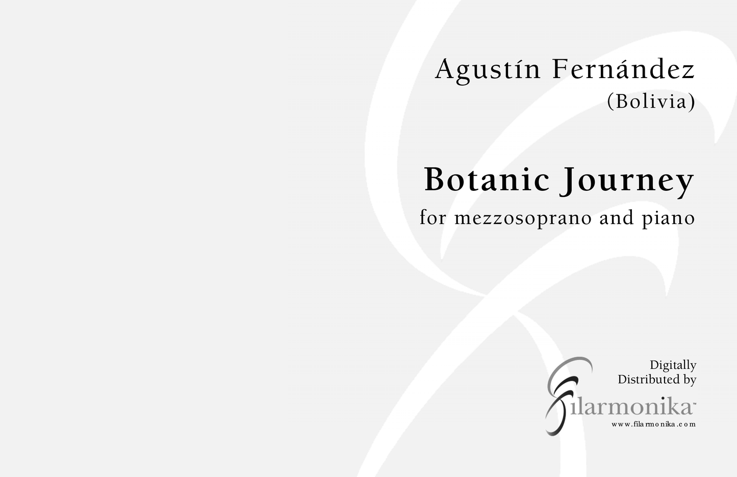 Botanic Journey, for mezzo and piano