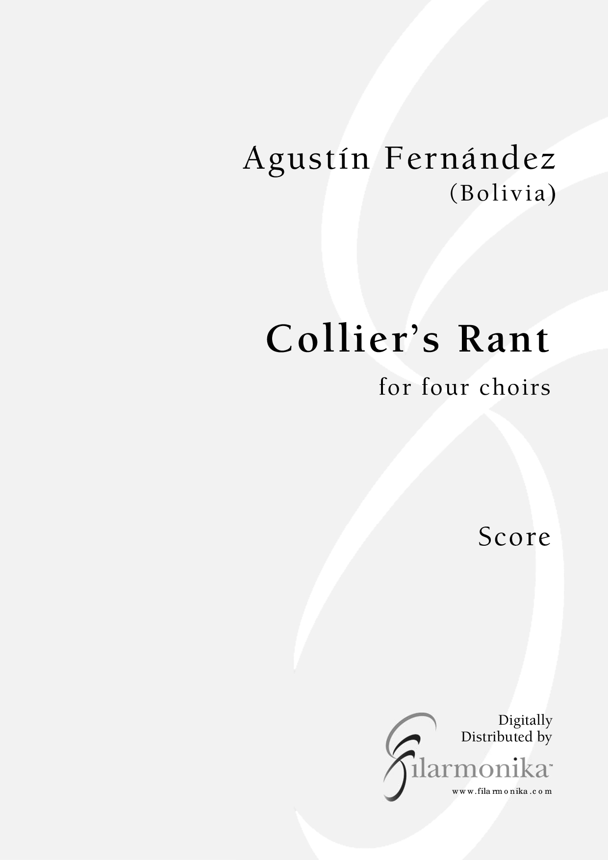 Collier's Rant, for 4 choirs