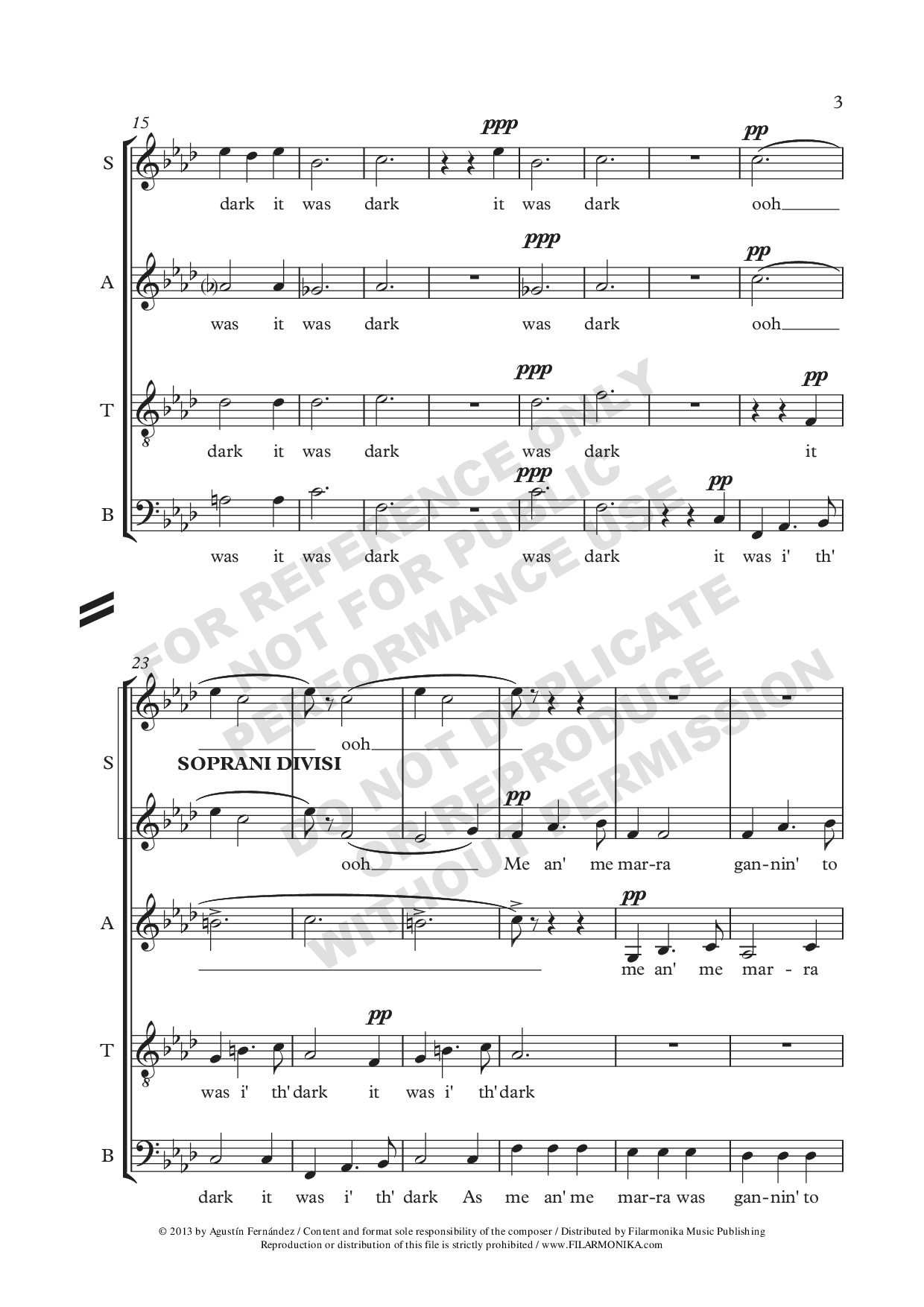 Collier's Rant, for choir