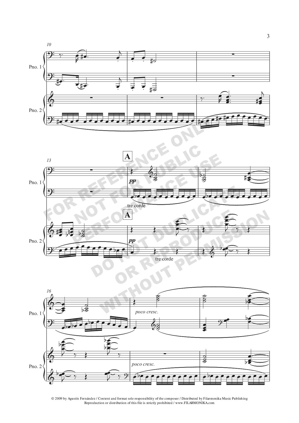 Distant Episodes, for 2 pianos