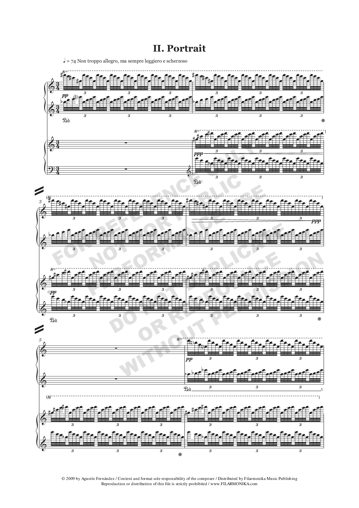 Distant Episodes, for 2 pianos