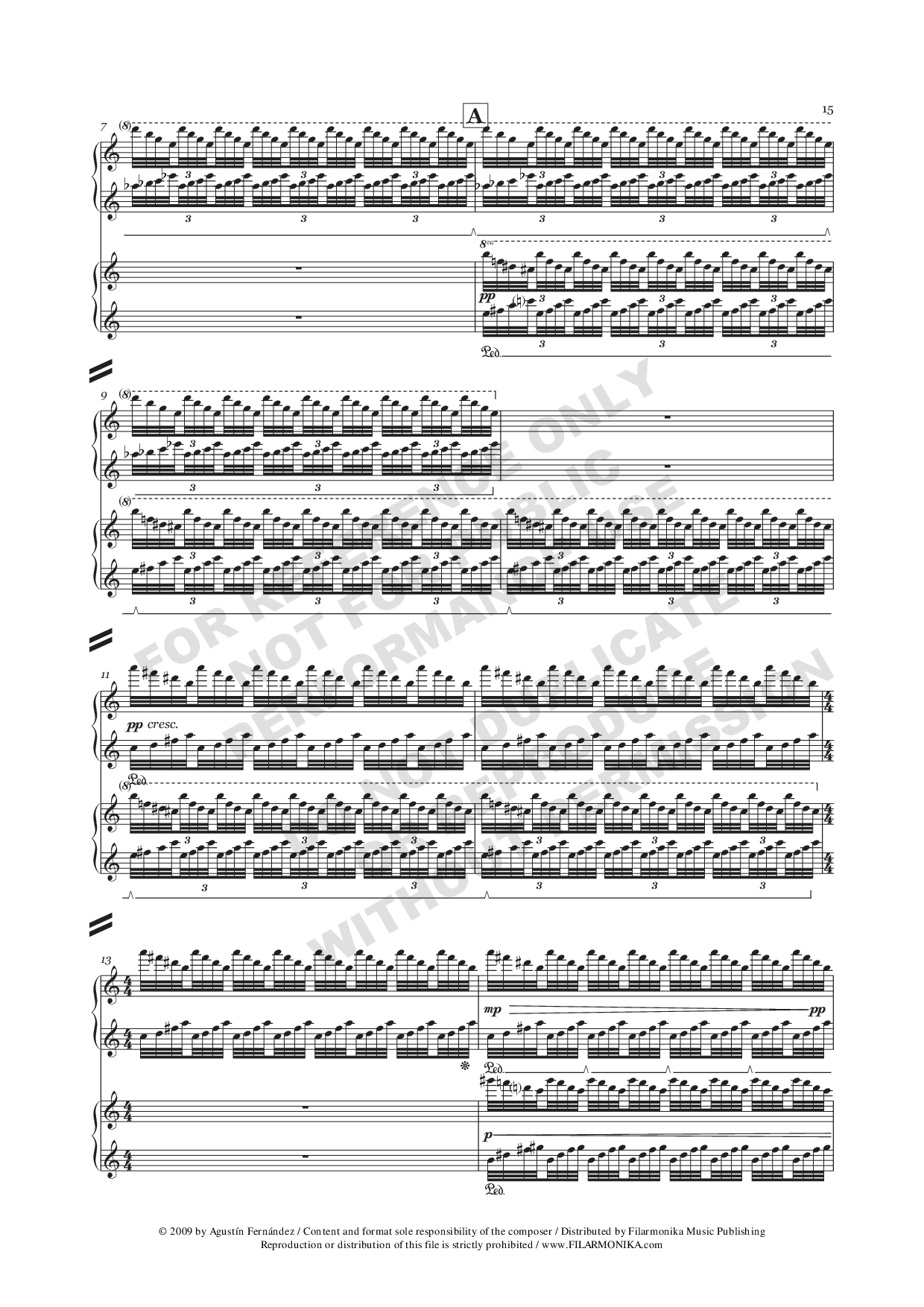 Distant Episodes, for 2 pianos