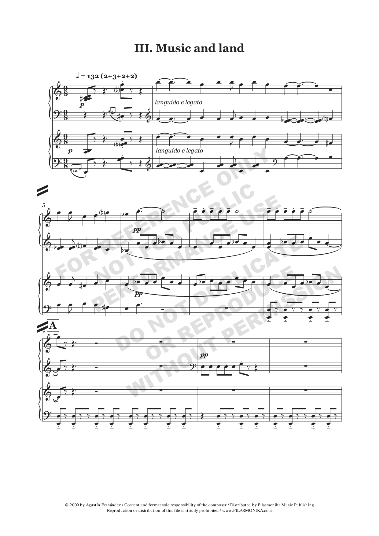 Distant Episodes, for 2 pianos