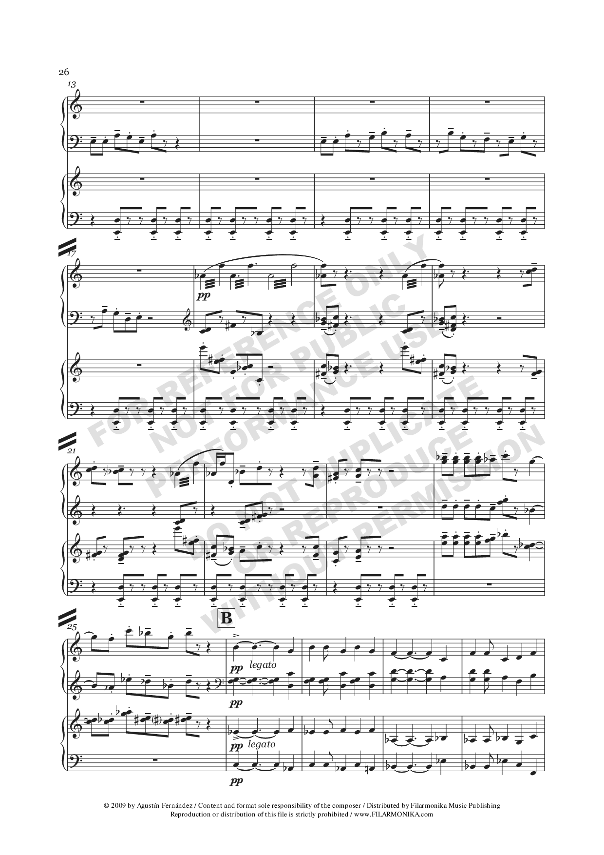 Distant Episodes, for 2 pianos