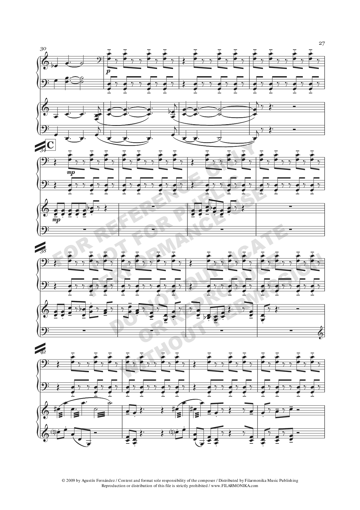Distant Episodes, for 2 pianos