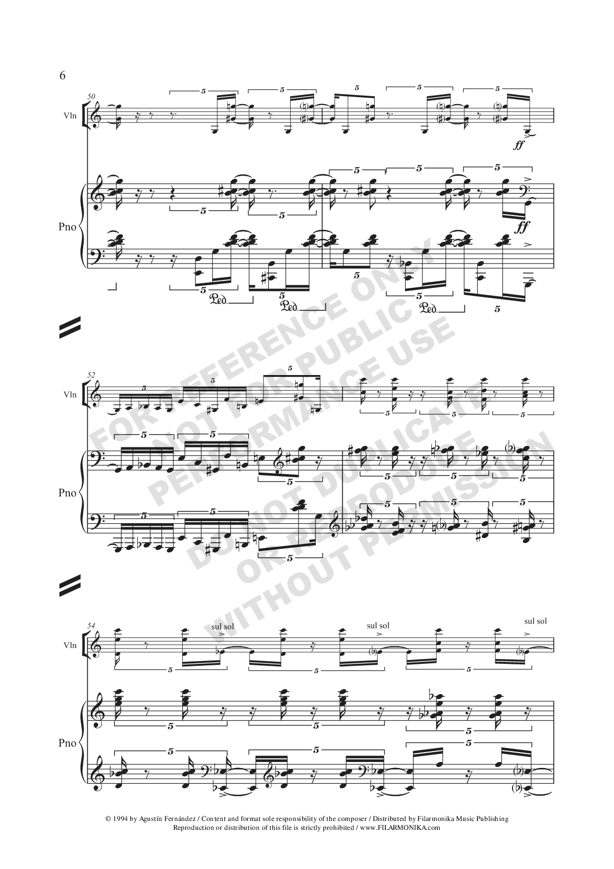 Munirando II, for violin and piano