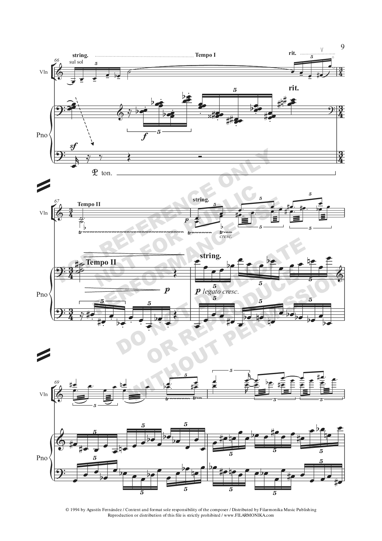 Munirando II, for violin and piano