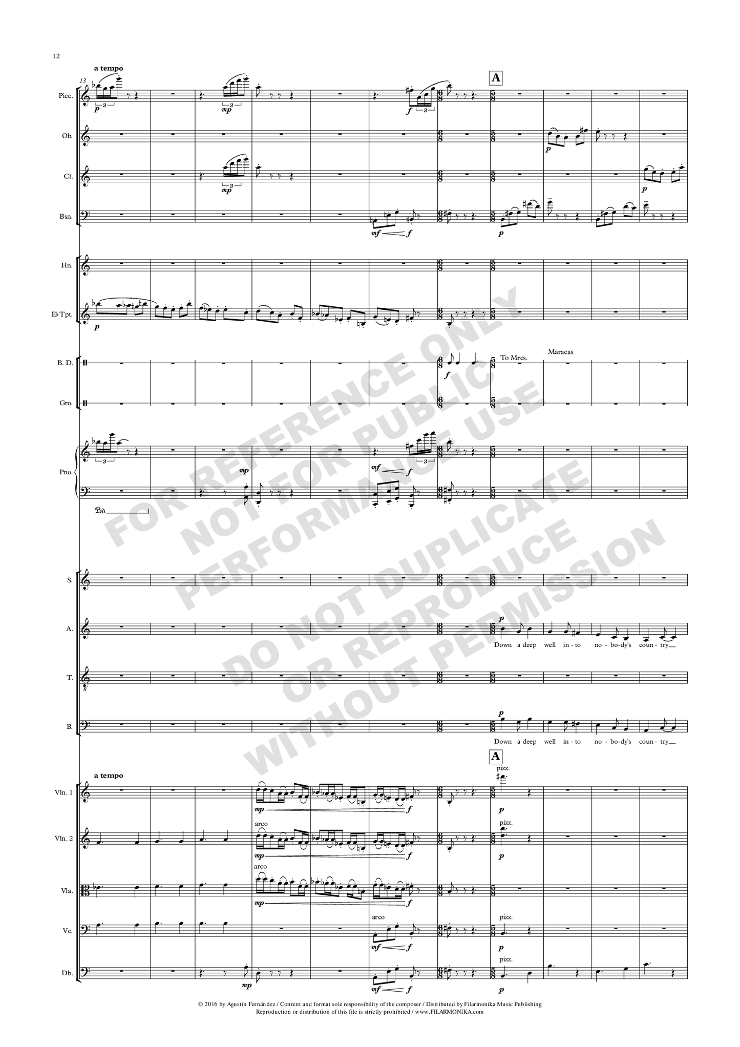 Notes from Underground, for baritone, choir, and ensemble