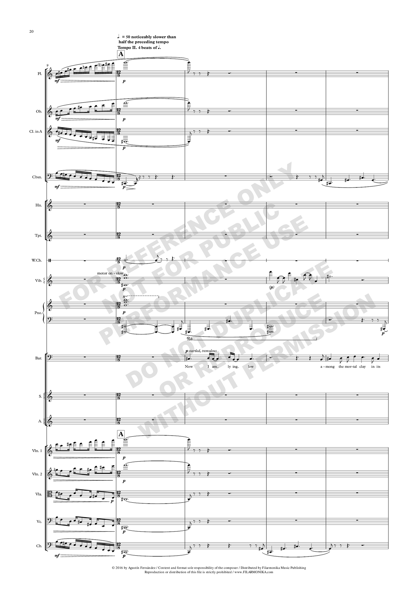 Notes from Underground, for baritone, choir, and ensemble