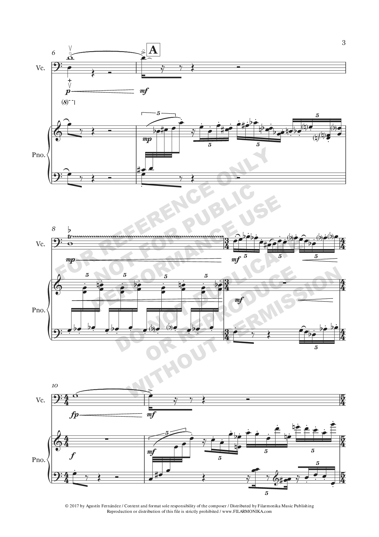 Souvenir de Teoponte, for cello and piano
