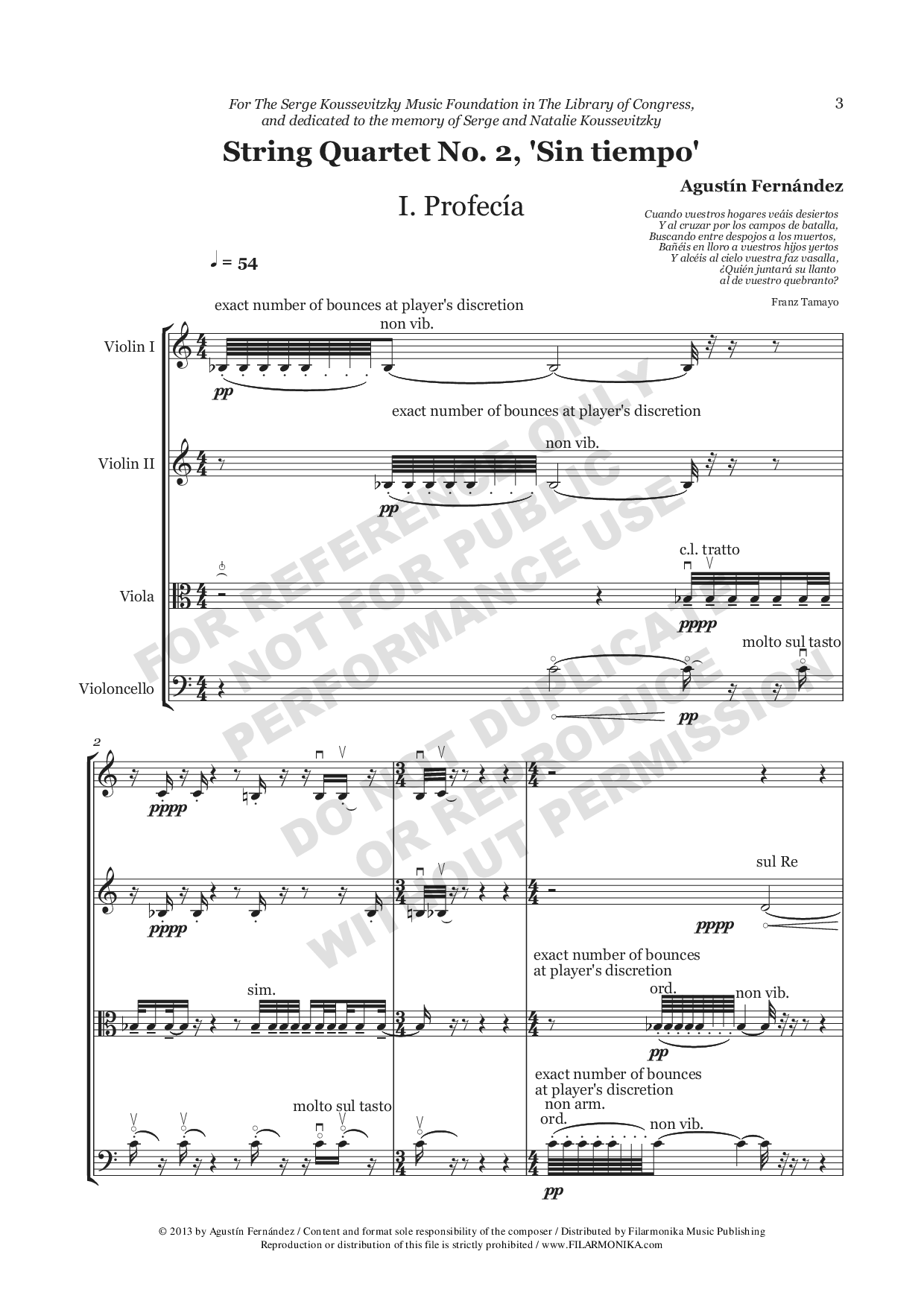 String Quartet Nº2, 'Sin tiempo'