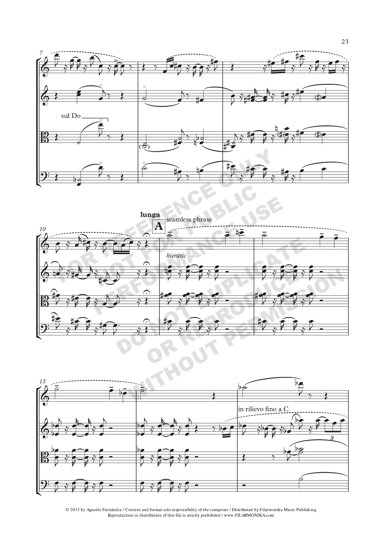 String Quartet Nº2, 'Sin tiempo'