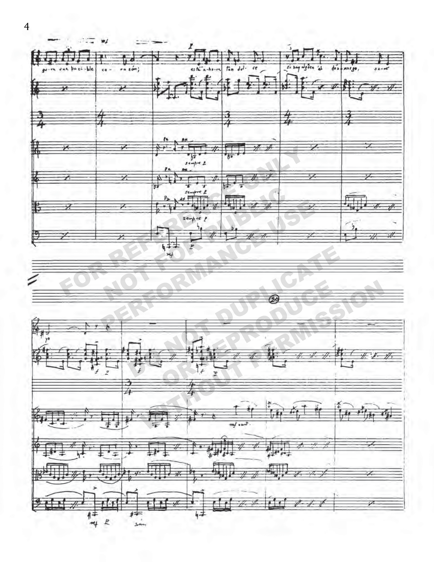 Canciones de hogar, for voice and chamber ensamble