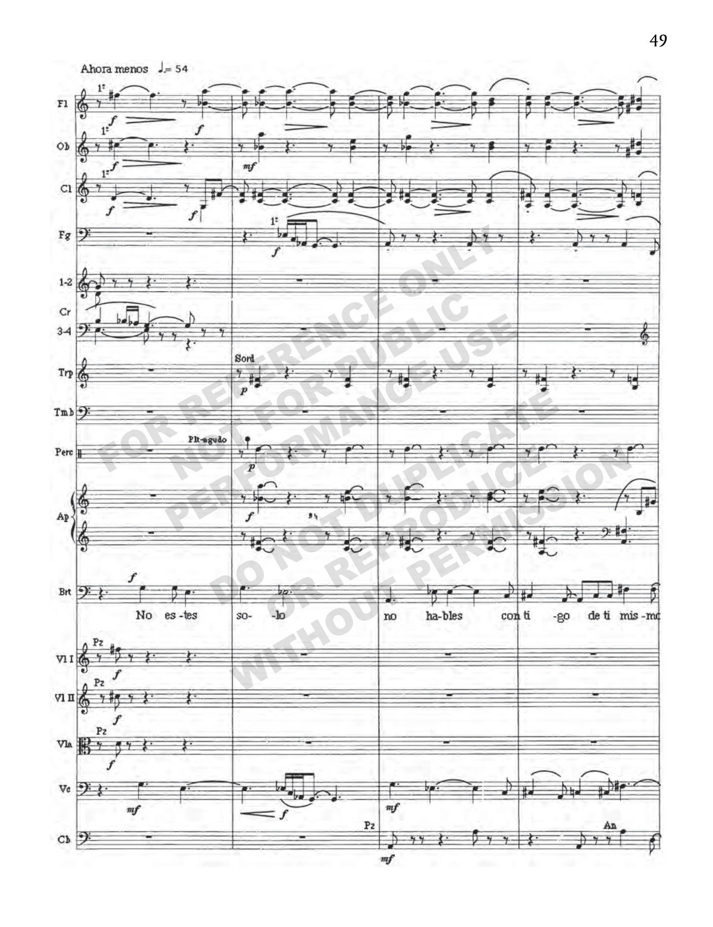 Canto vivo en el atardecer, for baritone and orchestra