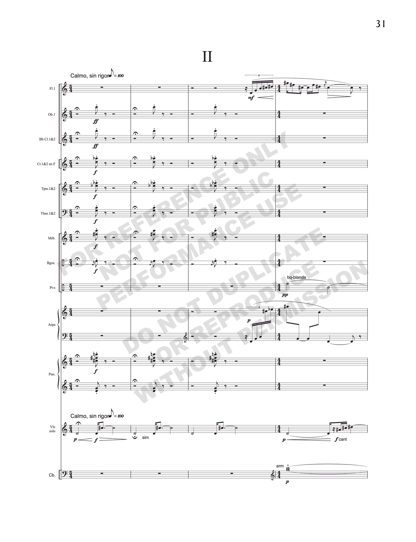 Concerto for cello and orchestra / Concierto para cello y orquesta