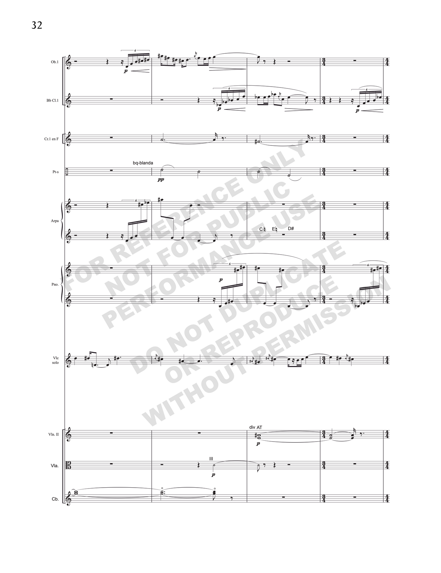 Concerto for cello and orchestra / Concierto para cello y orquesta