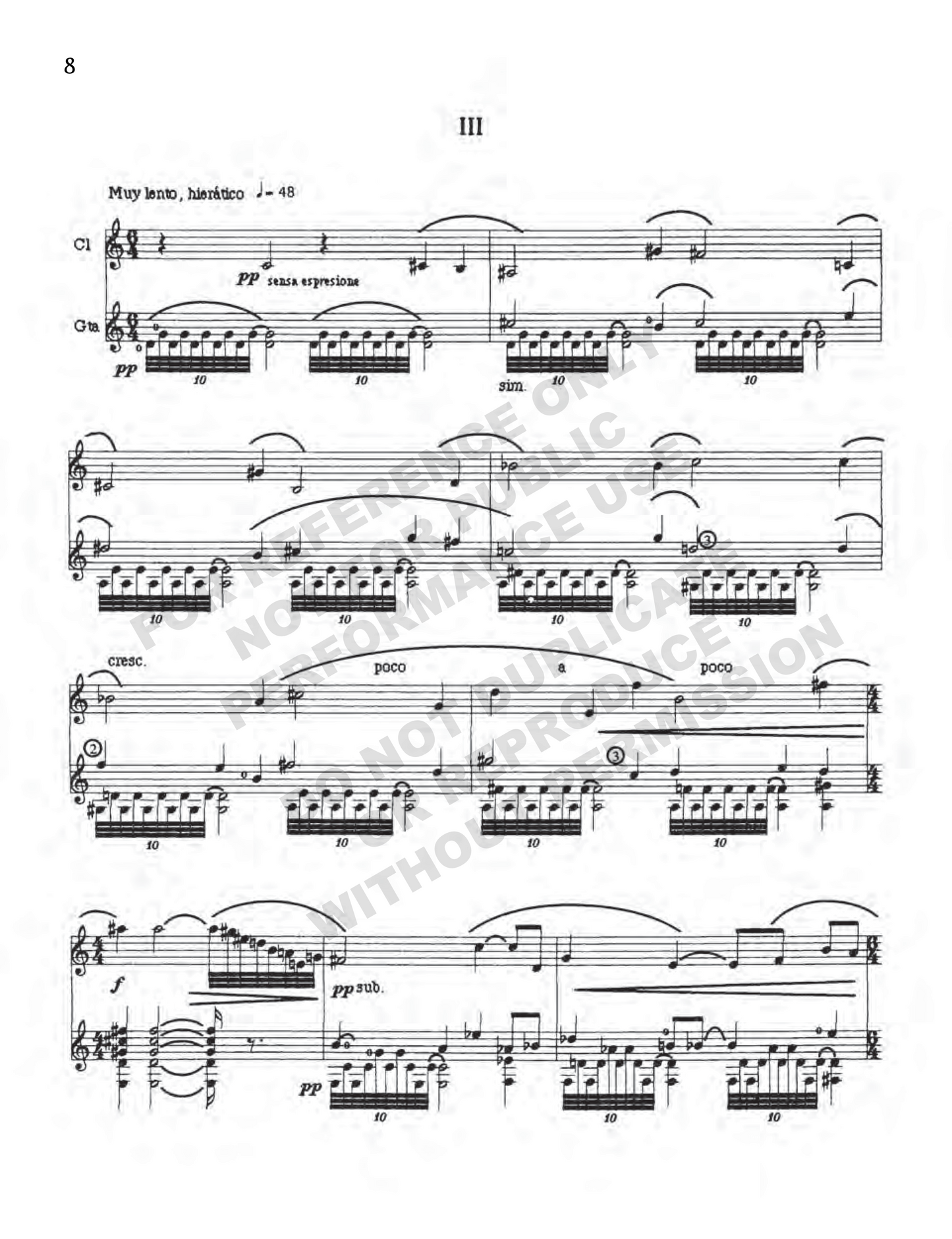 Diálogos cotidianos, for clarinet and guitar
