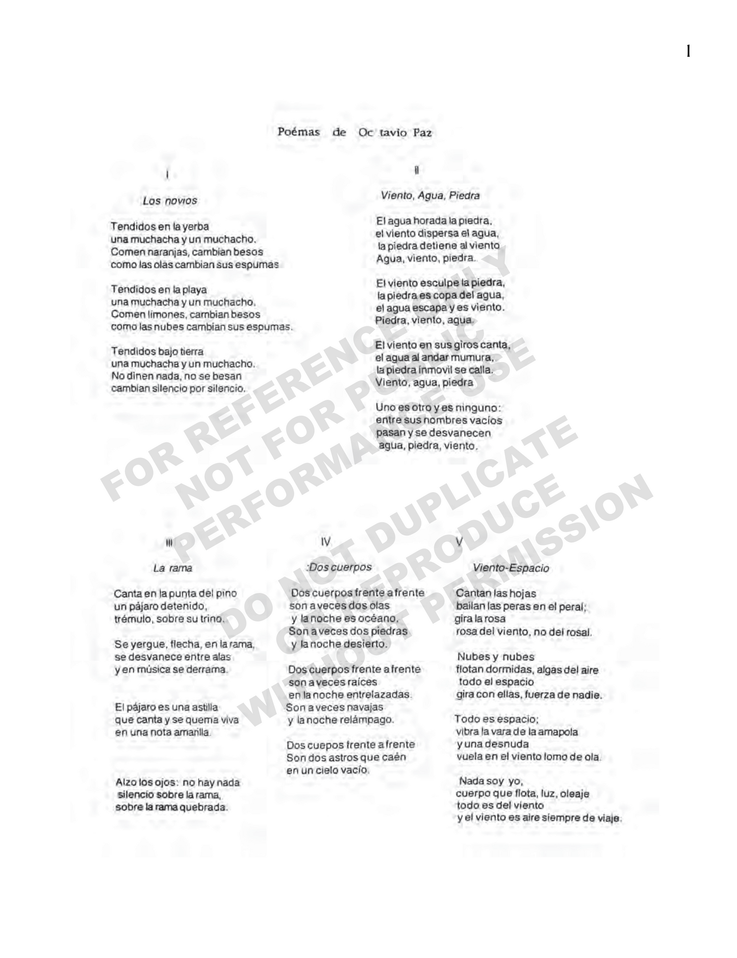 Octavianas, for voice and chamber ensemble