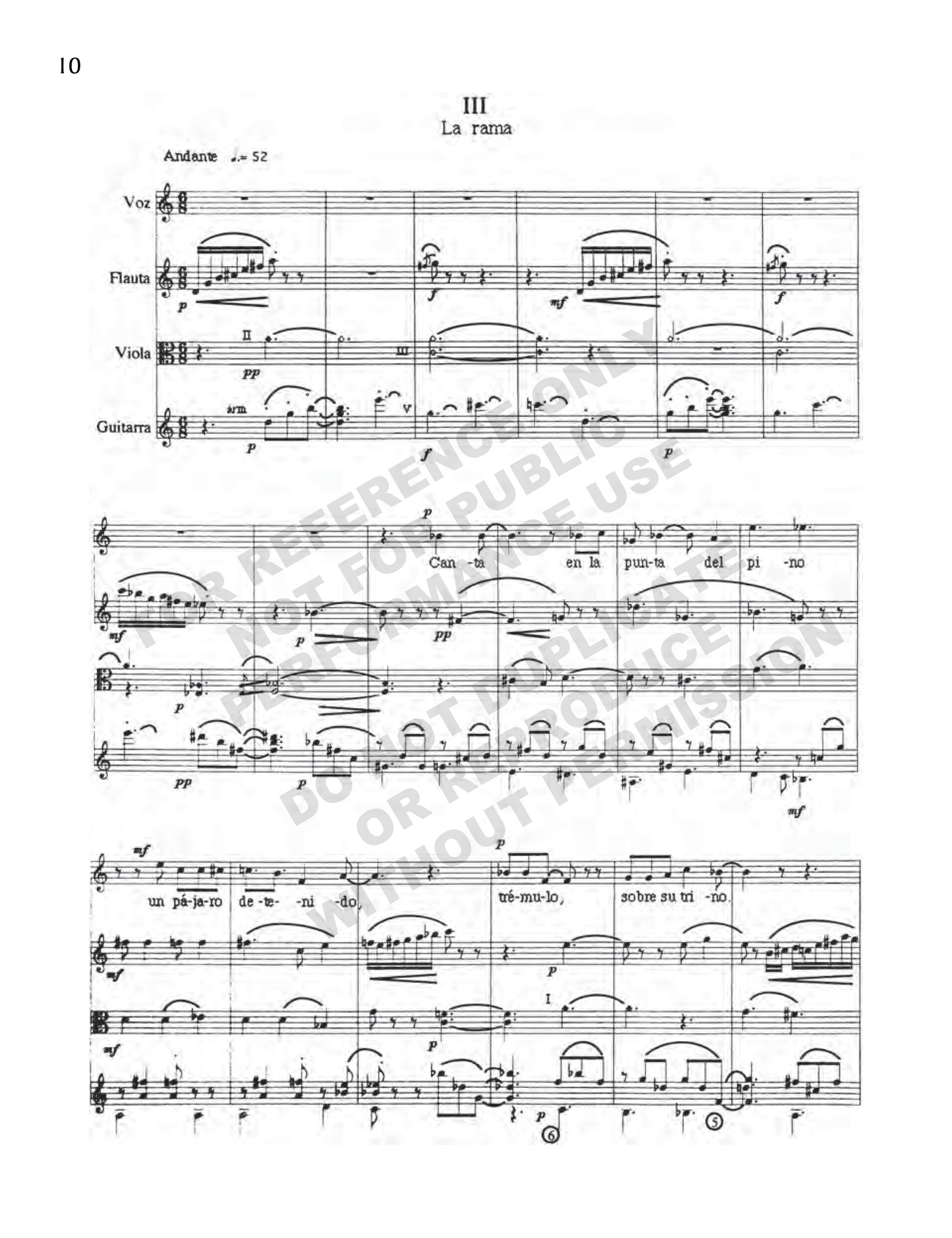 Octavianas, for voice and chamber ensemble