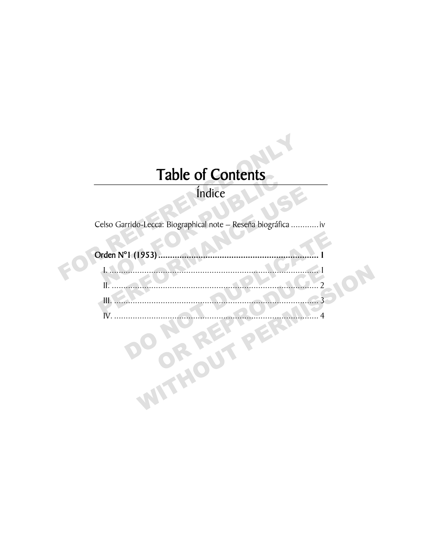 Orden Nº 1, for solo piano