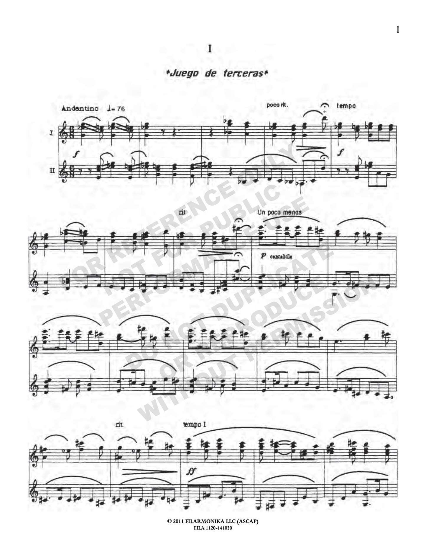 Poéticas, for two guitars