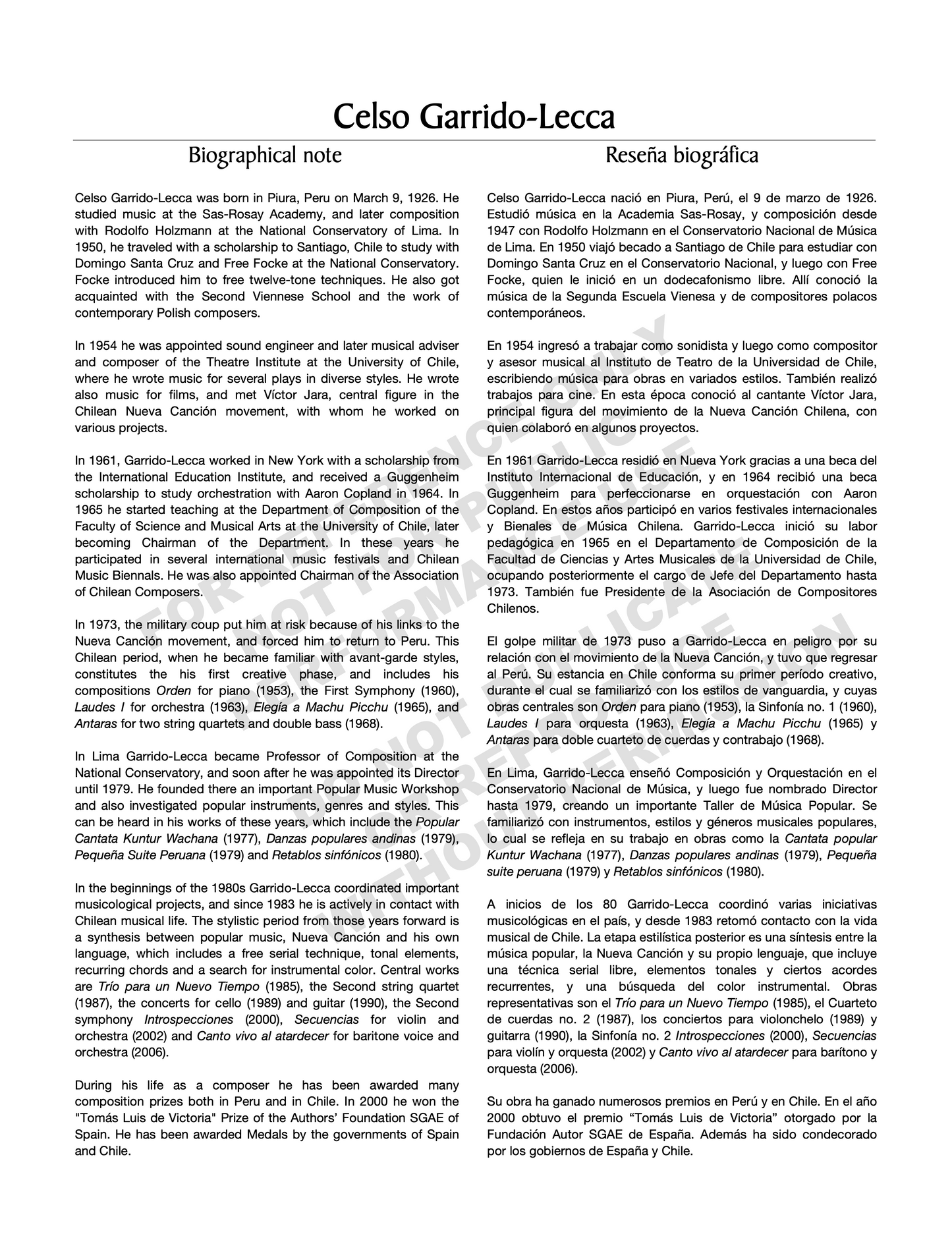 Symphony Nº 2, "Introspections", for mixed chorus and orchestra