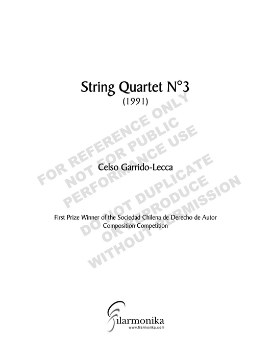 String Quartet Nº 3