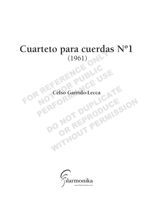 String Quartet Nº 1