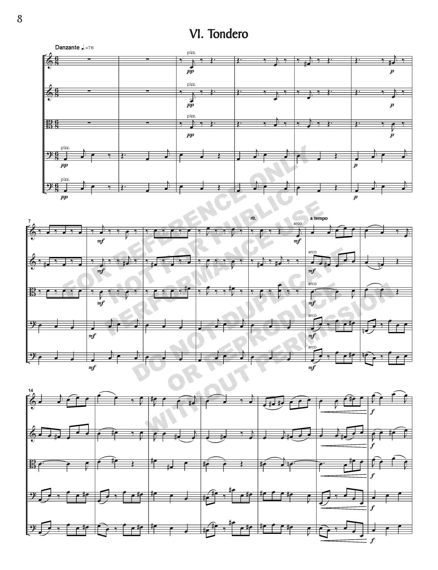 Suite peruana, for strings
