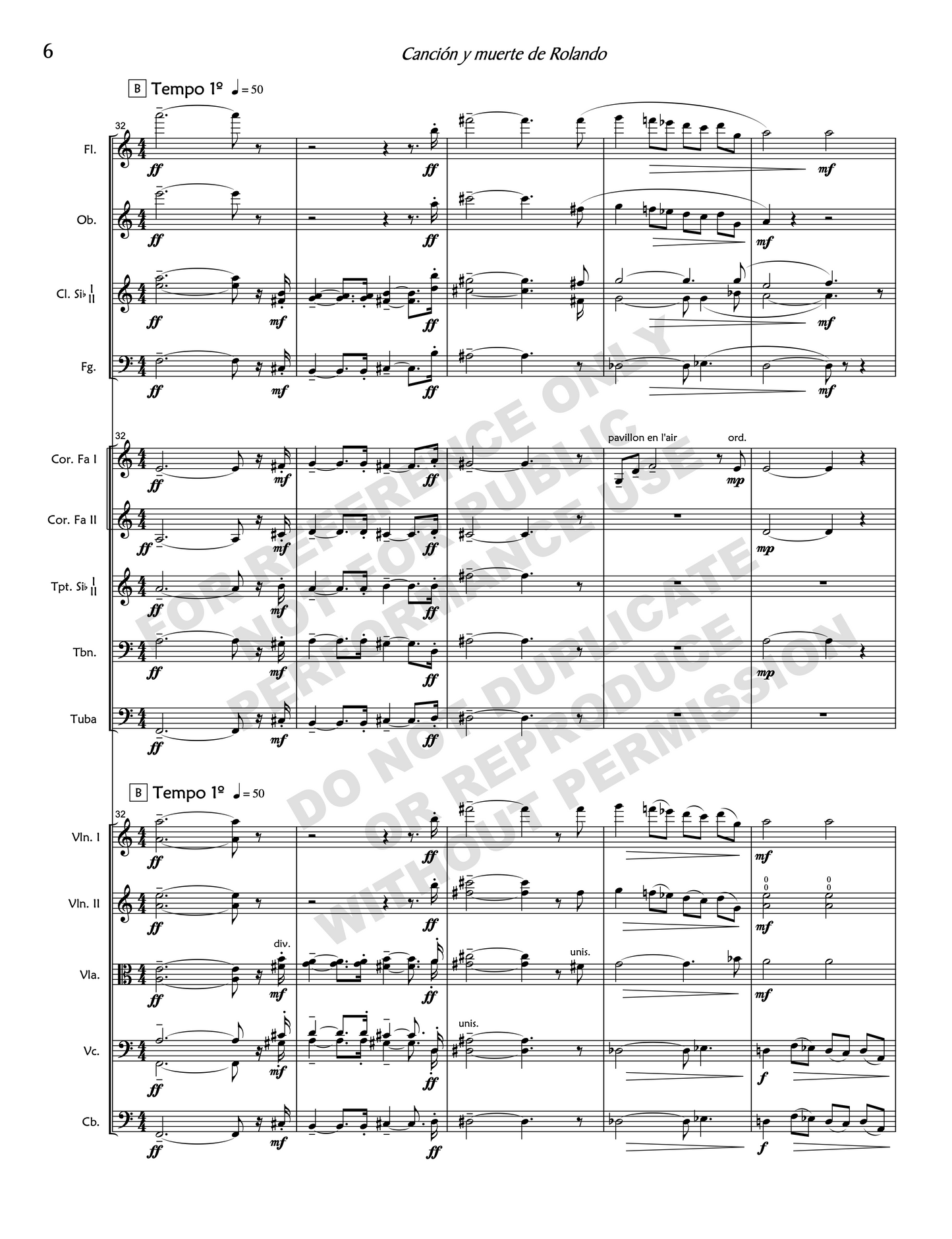 Canción y muerte de Rolando, for soprano and orchestra
