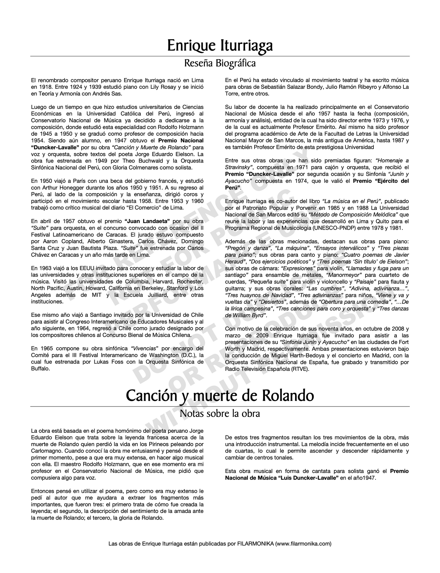 Canción y muerte de Rolando, for soprano and orchestra