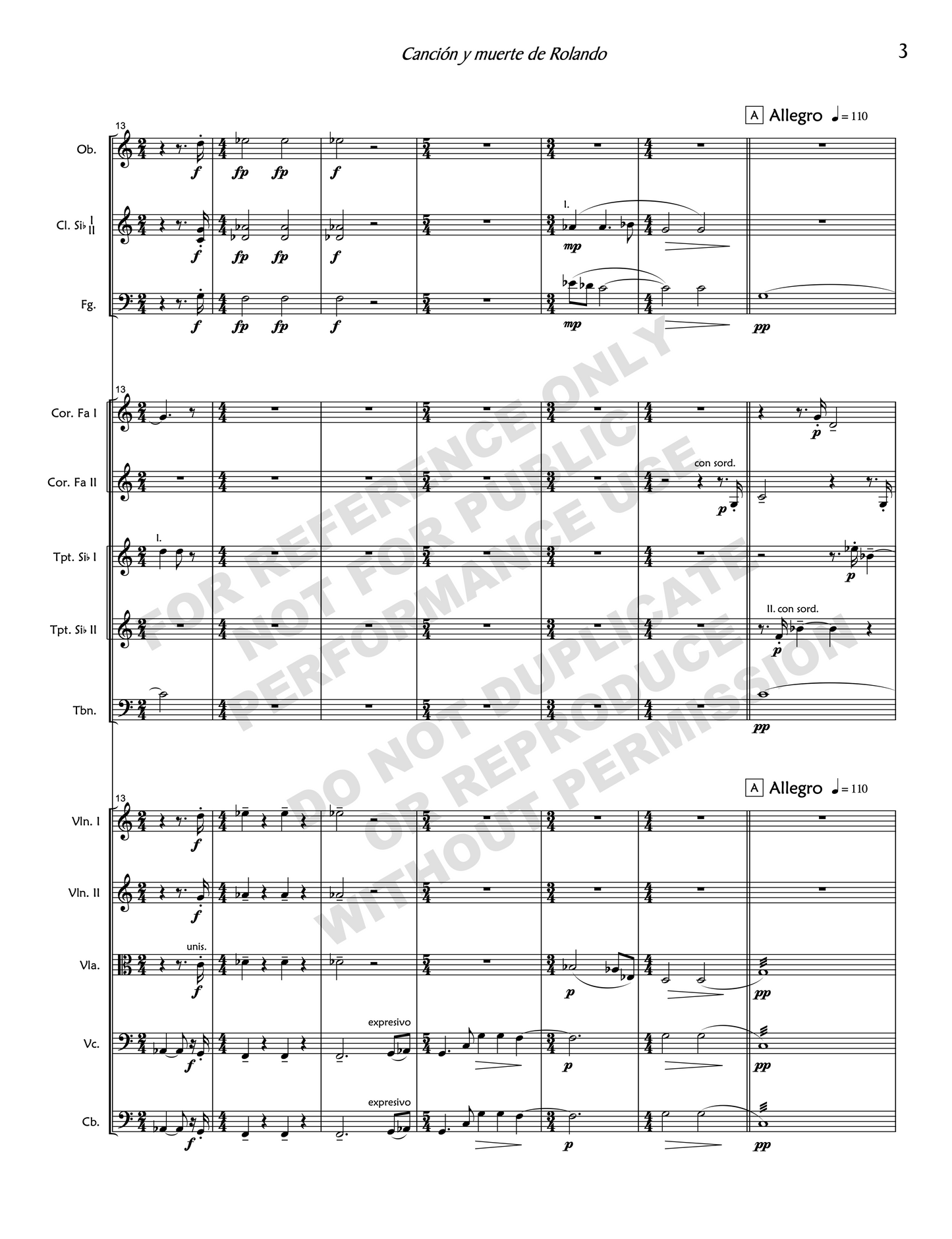 Canción y muerte de Rolando, for soprano and orchestra